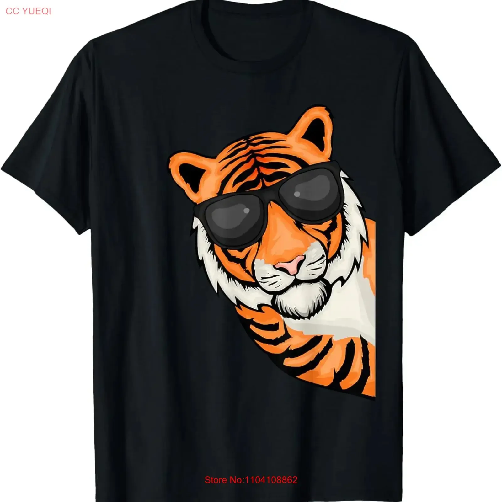Tiger Lover Mens Wildcat for Children T Shirt Dad Mom Dau vintage Washed Casual Top For Everyday Wear designer clothes