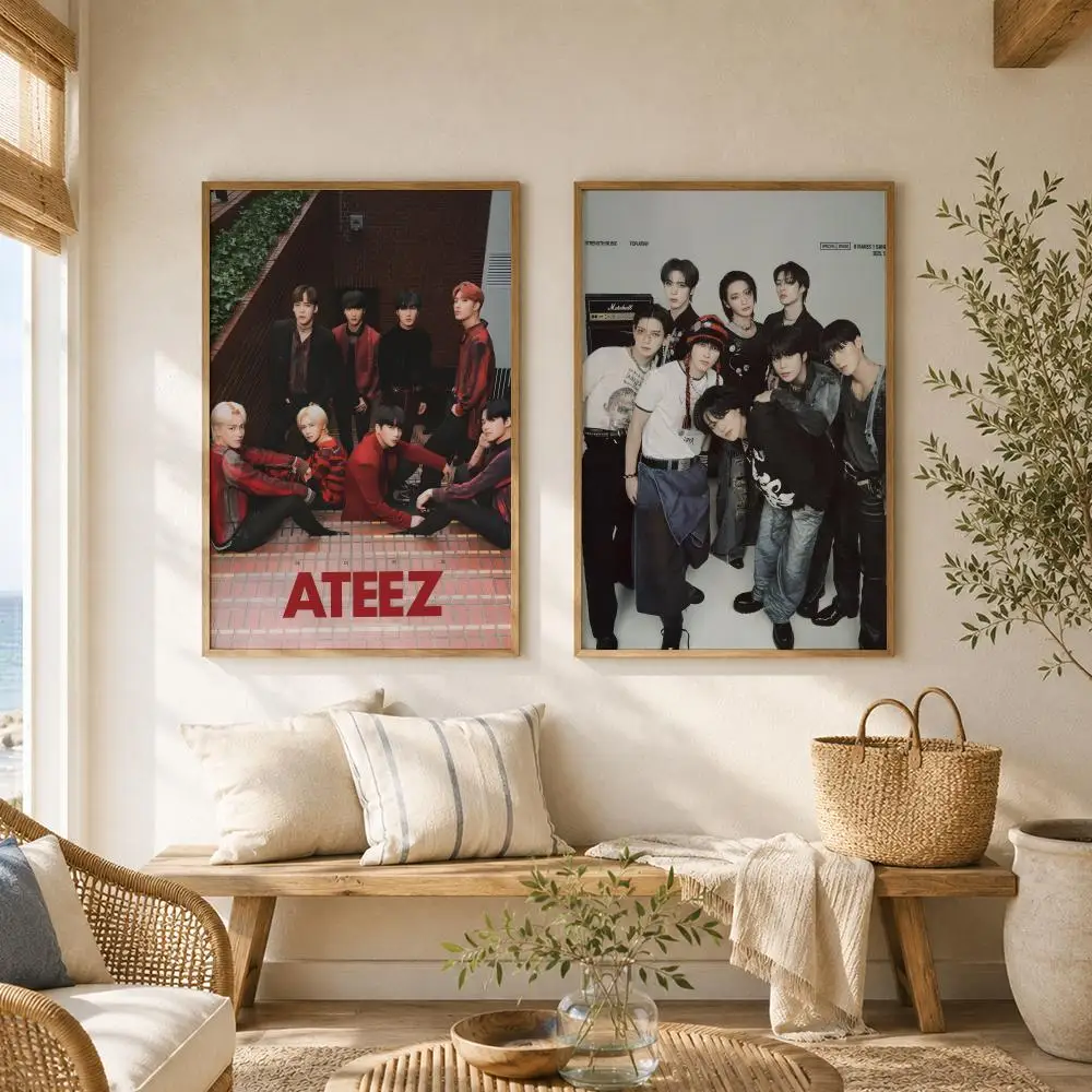 K-Pop Boy Group A-ATEEZ Poster Versatile HD Waterproof Wall Art Self-Adhesive Decor for Any Space Ideal Gift - view 5