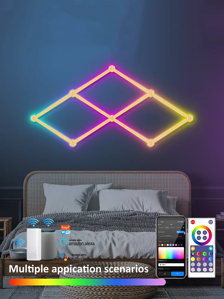 スマート-led-ウォールランプ-rgb-バックライト装飾クリエイティブな雰囲気ワイヤレス-bluetooth-app-音楽リズムマルチカラースプライシングライト