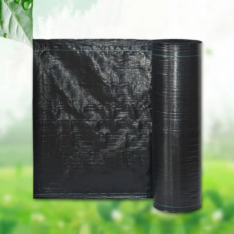 Ground Cover Grass Barrier Heavy Duty Grass Barrier Woven Geotextile Grass Blocking Fabric Grass-Proof Garden Ground Cover For