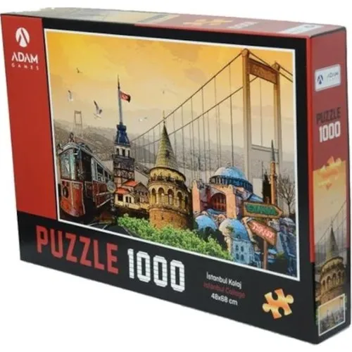 Man Games 1000 Piece Istanbul Collage Puzzle