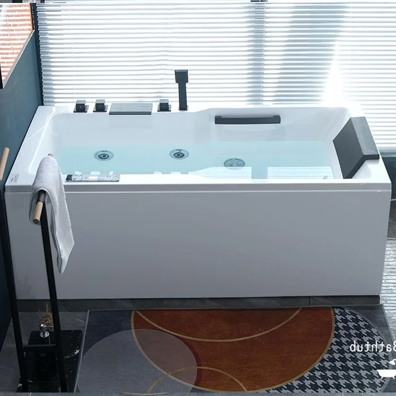 Acrylic bathtub small apartment adult home independent surfing massage constant temperature heating