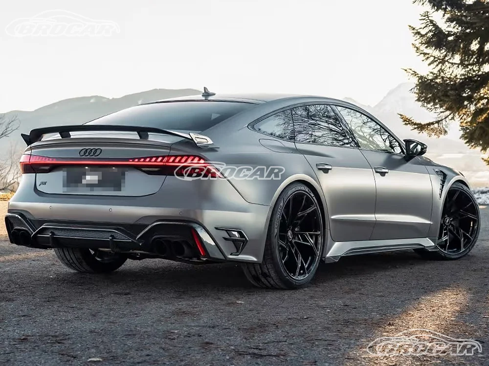 Für 2012-2026 Audi A7 S7 RS7 C7 C8 DM-Style Hochwertiger Glänzend Schwarzer oder Weißer Spoiler Kofferraumflügel Spoiler-Zubehör