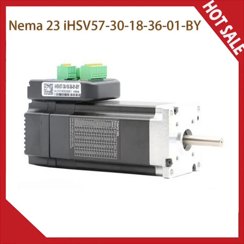 JMC Original V605 3000RPM 180W Integrated Servo Motor And Driver 0.6Nm 7.5A Nema 23 IHSV57-30-18-36-01-BY