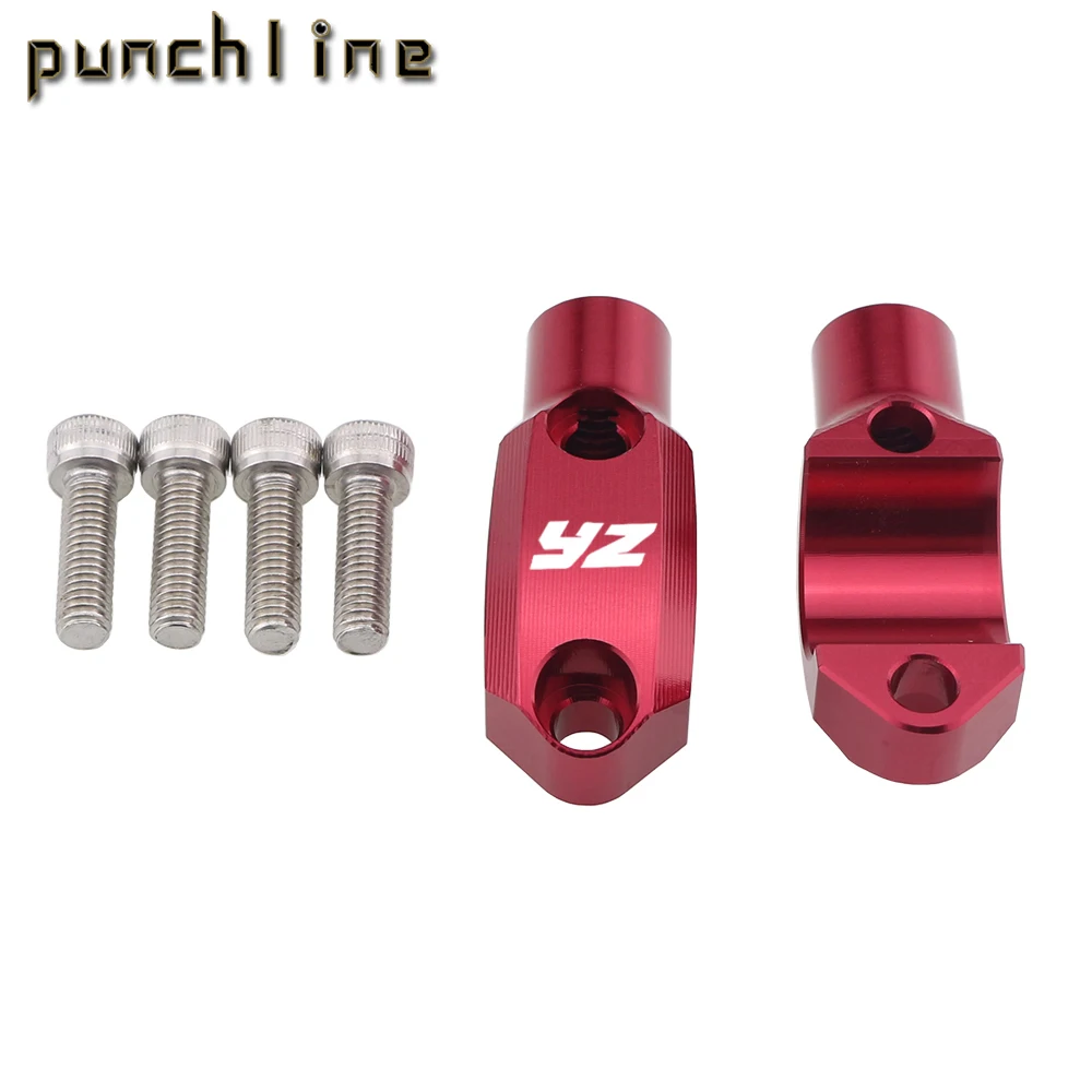 

For WR250F WR450F YZ125 YZ250 F/FX 426F master cylinder fixed mirror mount for 22mm handlebars positive and negative threads