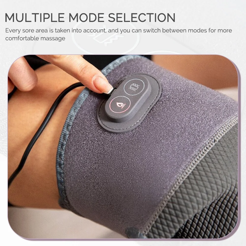 Electric Knee Massager Shoulder Elbow Massager 3 Modes Vibration Knee Massager Knee Relaxation Air Pressure Kneading Massage