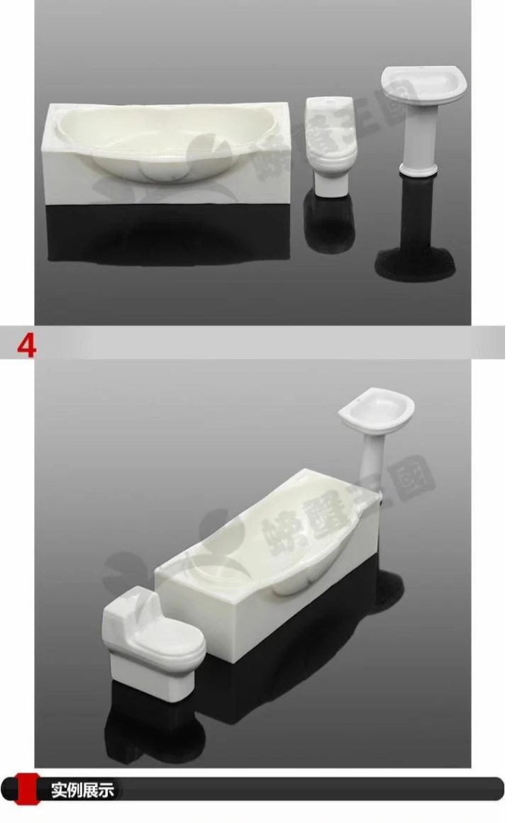 1:20 1:25 1:30 Dollhouse Furniture Bathroom Bathtub Shower Toilet Miniature Accessories for Model Scene Interior Decorative Item