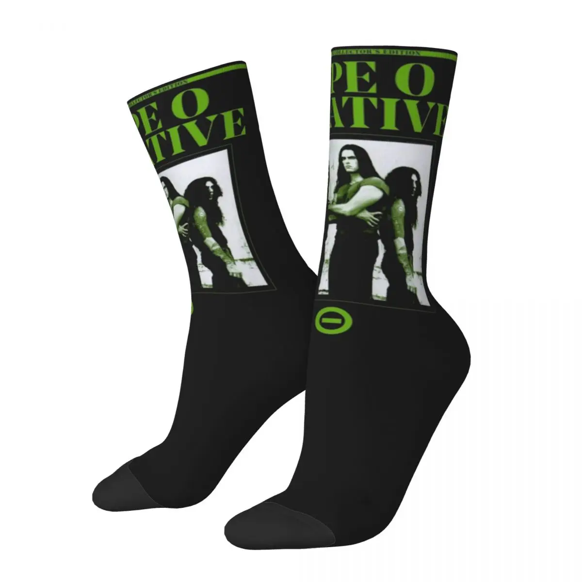 

Women Type O Negative Band Socks Soft Funny Happy Gothic Metal Socks Crazy Product Middle TubeSocks Amazing Gift