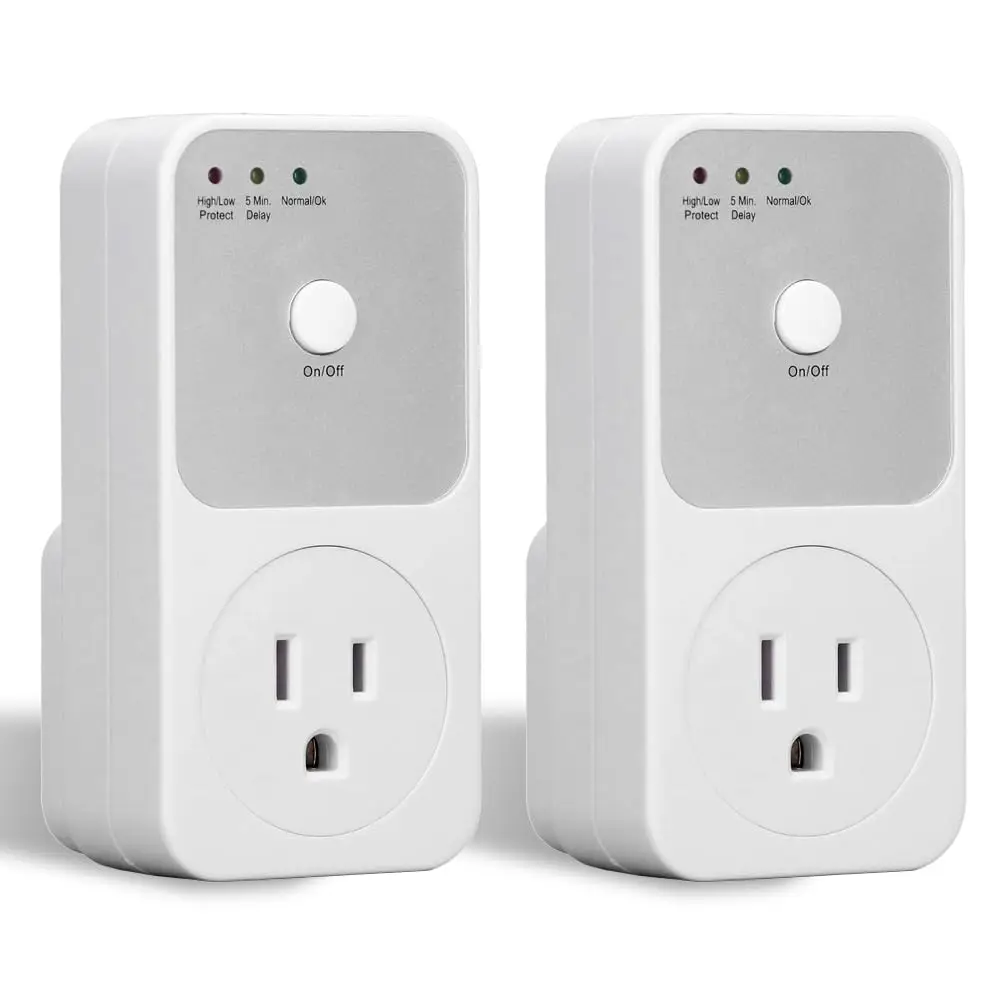 

1800W 120V Voltage Protector Relay Socket Multifunctional for Refrigerator Home Appliance Voltage Protector Socket