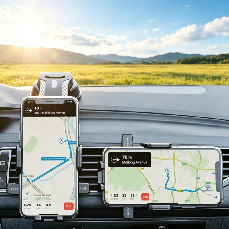  Compact Foldable Car Air Vent Phone Bracket, 360 Degree Freely Rotatable GPS Mount, Portable Universal Auto Interior Cellphone S 