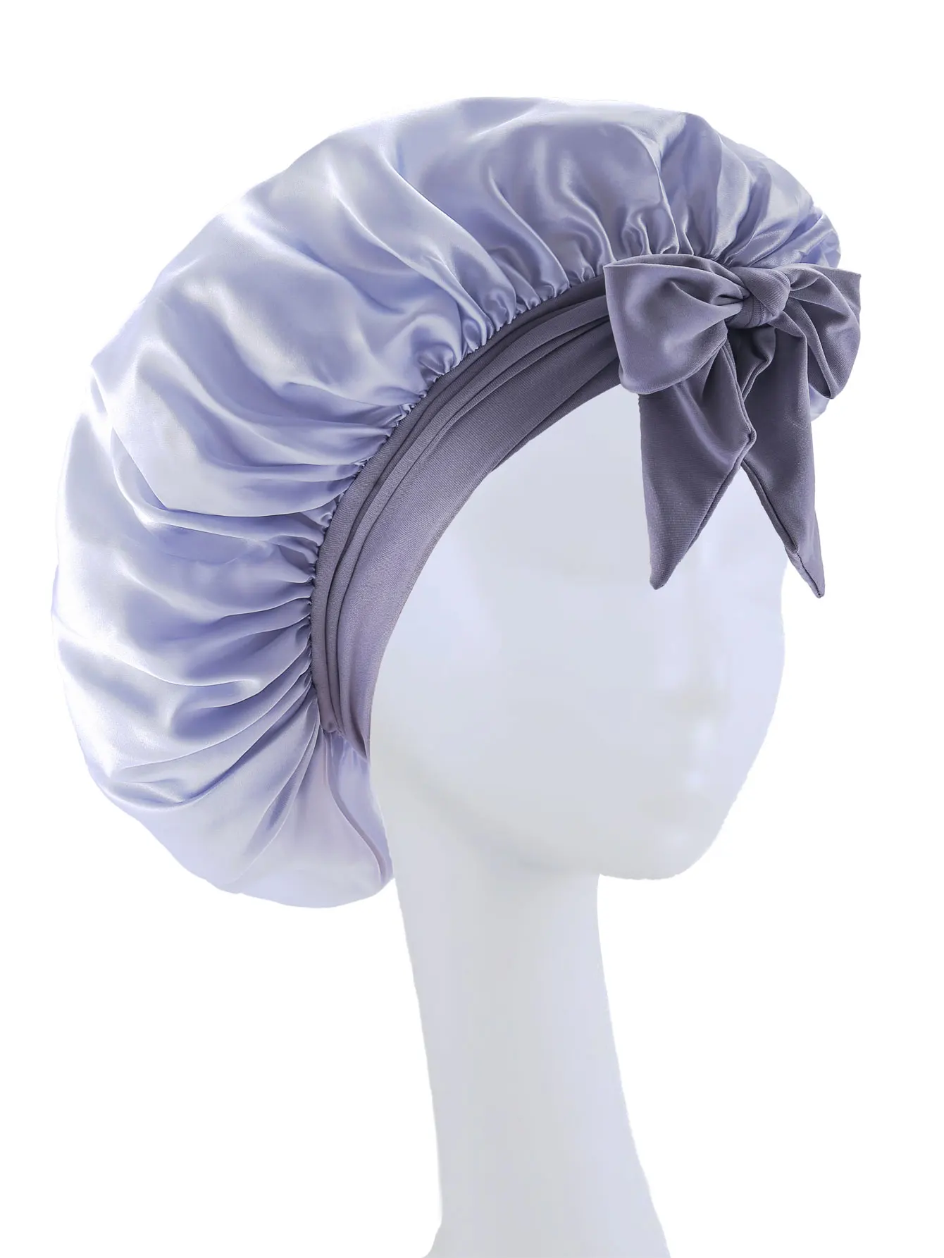 2026 neue Seidenhaube zum Schlafen, Damen-Satin-Mütze, Haar-Nacht-Schlafmütze, Krawattenband, lockiges Hut, Schal, Wickel, lockiges Haar, Schönheit