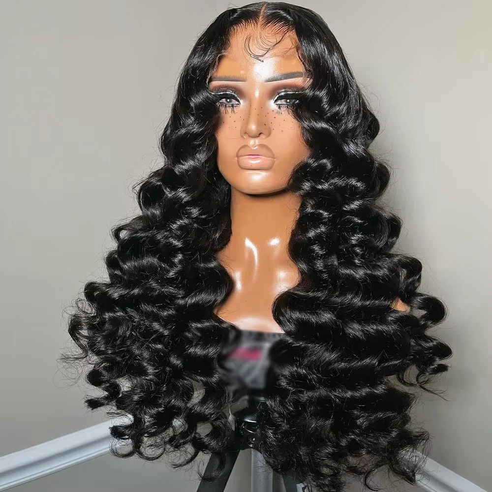 

300 Density Loose Deep Wave HD 13x6 Lace Frontal Wigs Human Hair PrePlucked 30 40 Inch Curly Wig 13x4 Water Wave Lace Front Wig