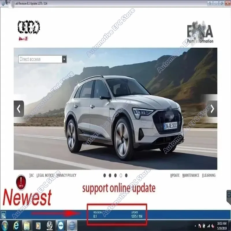 2026 Hot ElsaWin 6.0 Latest Version for V-W For A-udi For Sk-oda For S-eat auto repair software motiva Elsa Win 6.0 up to 2017