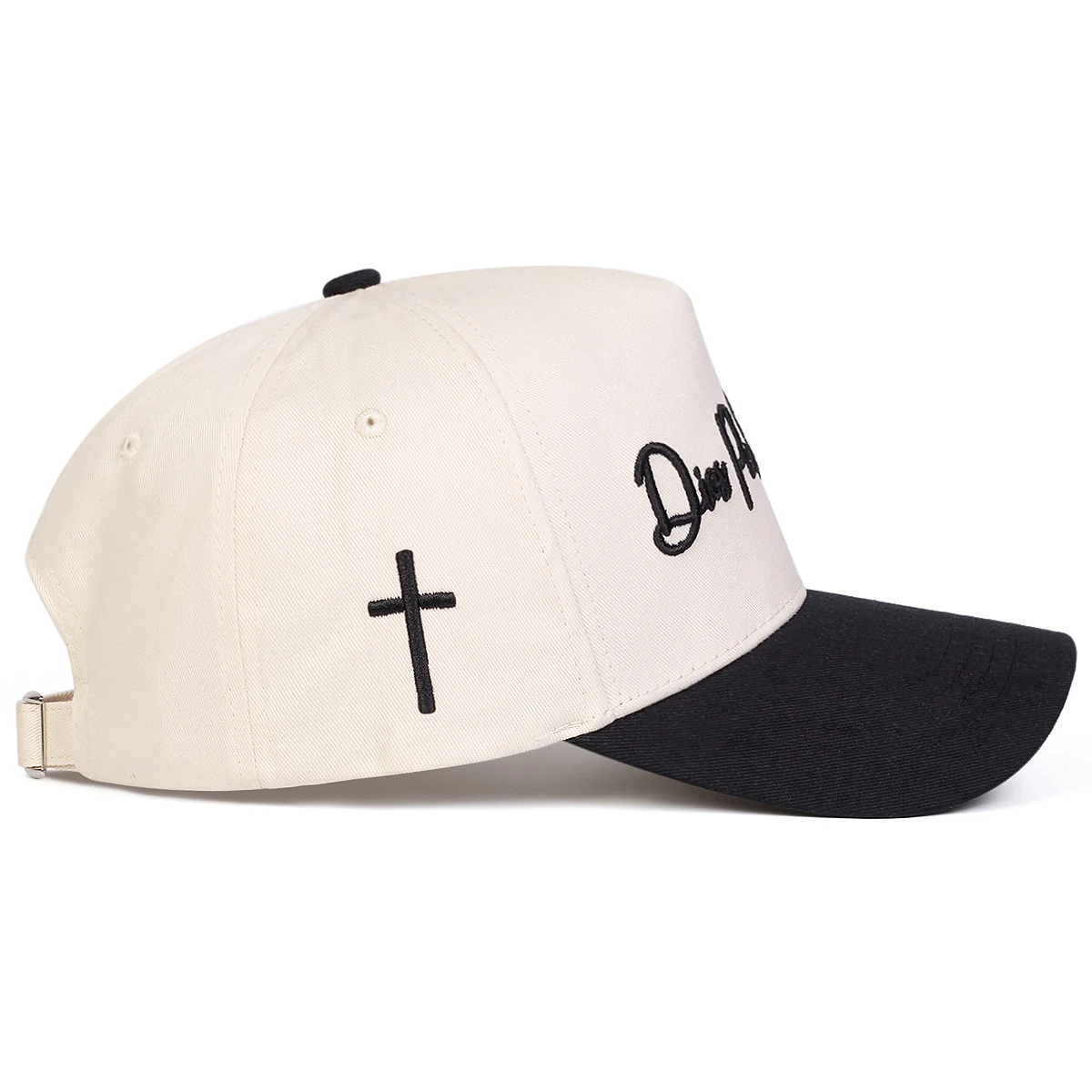 Unisex DIOS POR DELANTE Baseballkappen mit Buchstabenstickerei, Frühling und Herbst, für den Außenbereich, verstellbare Freizeithüte, Sonnenschutzhut, Sportkappe – Detail 6