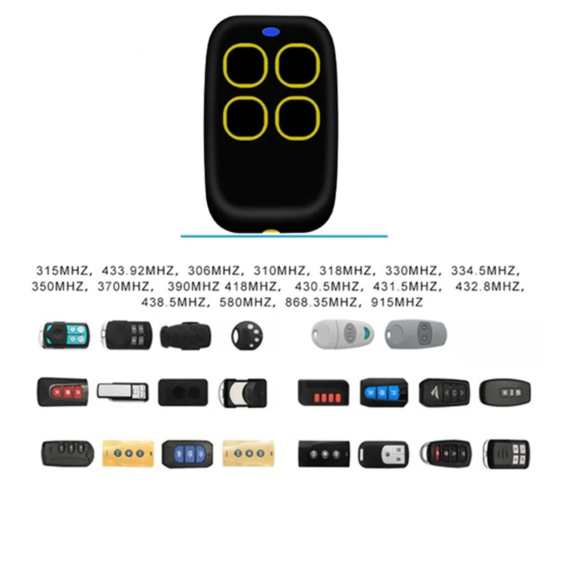 B04C-Unit Remote Control Pemancar Genggam untuk Pintu Garasi ROPER NEO 250-913Mhz Kompatibilitas Universal Akses Aman