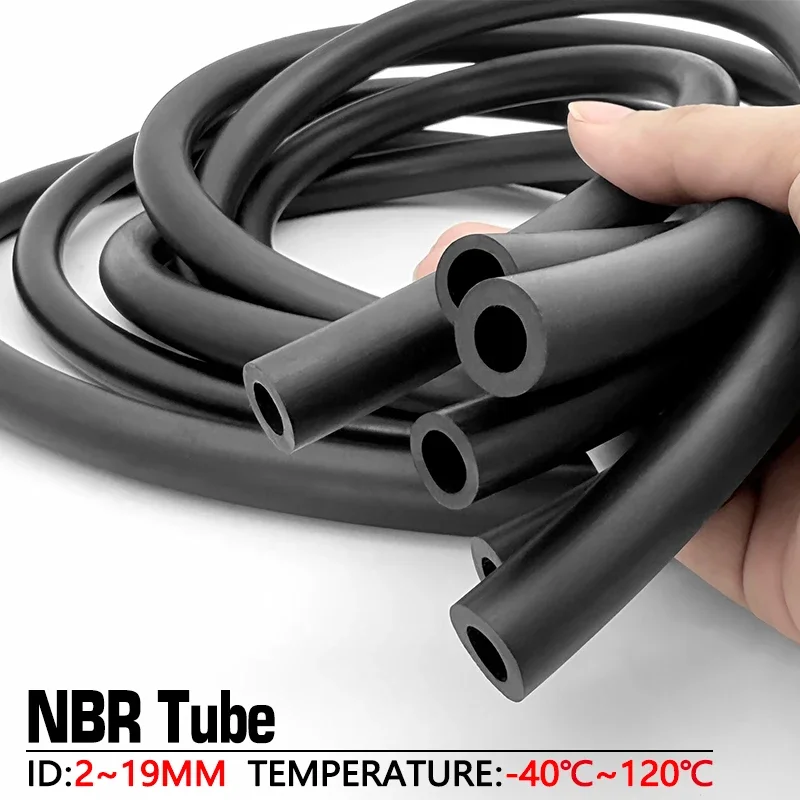 

Nitrile Rubber NBR Fuel Line Hose Oil Resistant ID 2mm-25mm 50cm-1-2-3M Anti-Ageing Leakproof Fuel Delivery Tube Fuel Tank Pipe