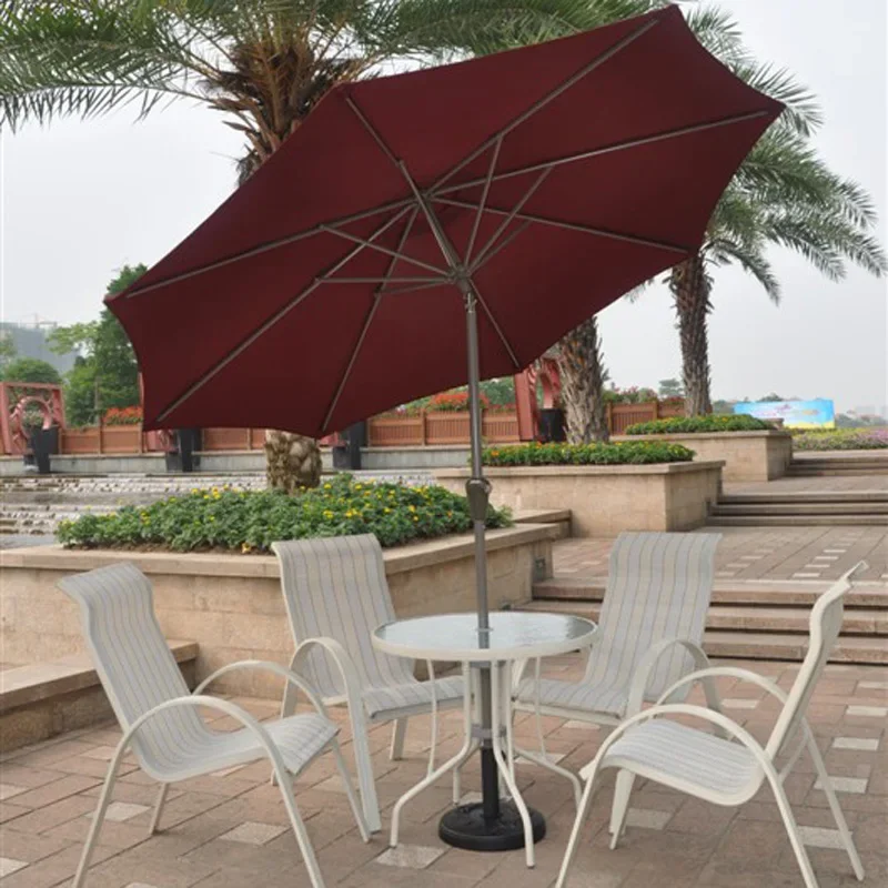 Fuji Jiaju parasols, courtyard tables and chairs, middle column umbrellas, hand-cranked large sun umbrellas, coffee shop