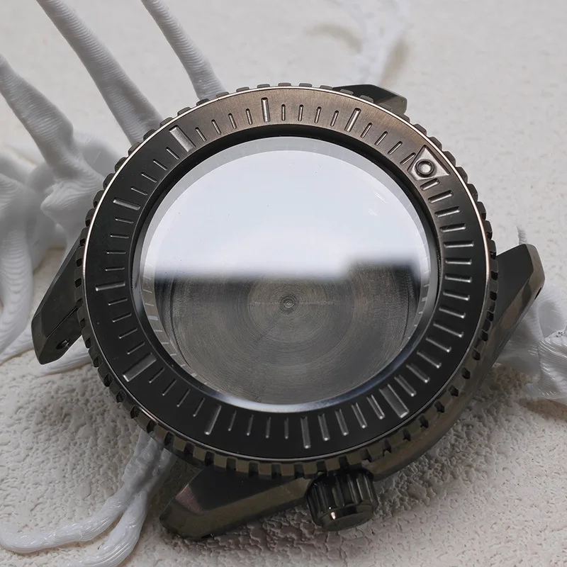 Boîtier de montre gris anthracite NH35, design LX SNR025 SNR027, triple étanchéité, compatible avec les mouvements 5R65 NH34 NH35 NH36, boîtiers de montre SNR025 SNR027