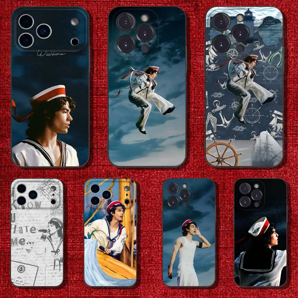 

C-Conan Gray Wishbone Phone Case For iPhone 6,17,16,15,14,13,12,11 Plus,Pro Max,XS,X,XR,SE,Mini,8,7,Soft Silicone Black Cover