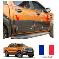 Side Door Guard Trim Body Cladding Molding Guards for Ford Ranger 2012-2022 T6 T7 T8 PX1 PX2 PX3 WILDTRAK  XTL XLS XL SPORT