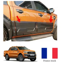 Side Door Guard Trim Body Cladding  Molding Guards for Ford Ranger WILDTRAK  2012-2022 Year T6 T7 T8 PX XTL XLS Limited Sport