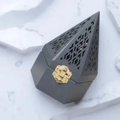 

Wooden Incense Cone Holder Classic Pyramid Censer Burner for Yoga Aromatherapy Home Decor Chinese Style Creative Plate