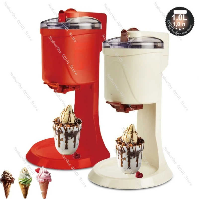 Automatic Ice Cream Maker Mini Frozen Yogurt Sorbet Machine With Stirring Quiet Motor Non-Slip Base BPA Free For Home Use
