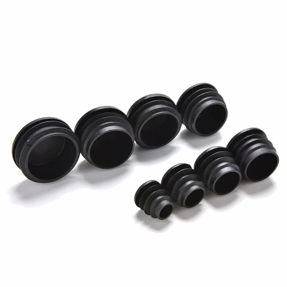 10Pcs Plastic Bump Feet Home Pipe Furniture Leg Plug Floor Protector Tube Insert Plug Hole Cover