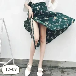Skirts Women Summer Lace-up Slim All-match Beach Solid Sexy Wrap One-piece Midi High-waist Korean Skirt Womens Trendy Simple New