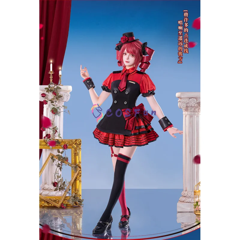 

Kasane Teto Kasane Teto Lolita Dress Cosplay Costume Full Set Uniform Role Play Halloween Carnival Party Outfit for Women