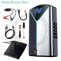 Car Emergency Starter Power Inflatable Pump All-In-One Machine Air Pump Portable Battery Booster Starter Digital Tire Inflator
