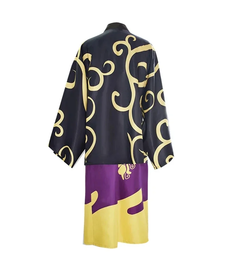 Anime Cosplay GinTama Kostuum Shinsuke Takasugi Cosplay Uniform Kimono Mantel Pruik Set Halloween Party voor Vrouw Mannen Party