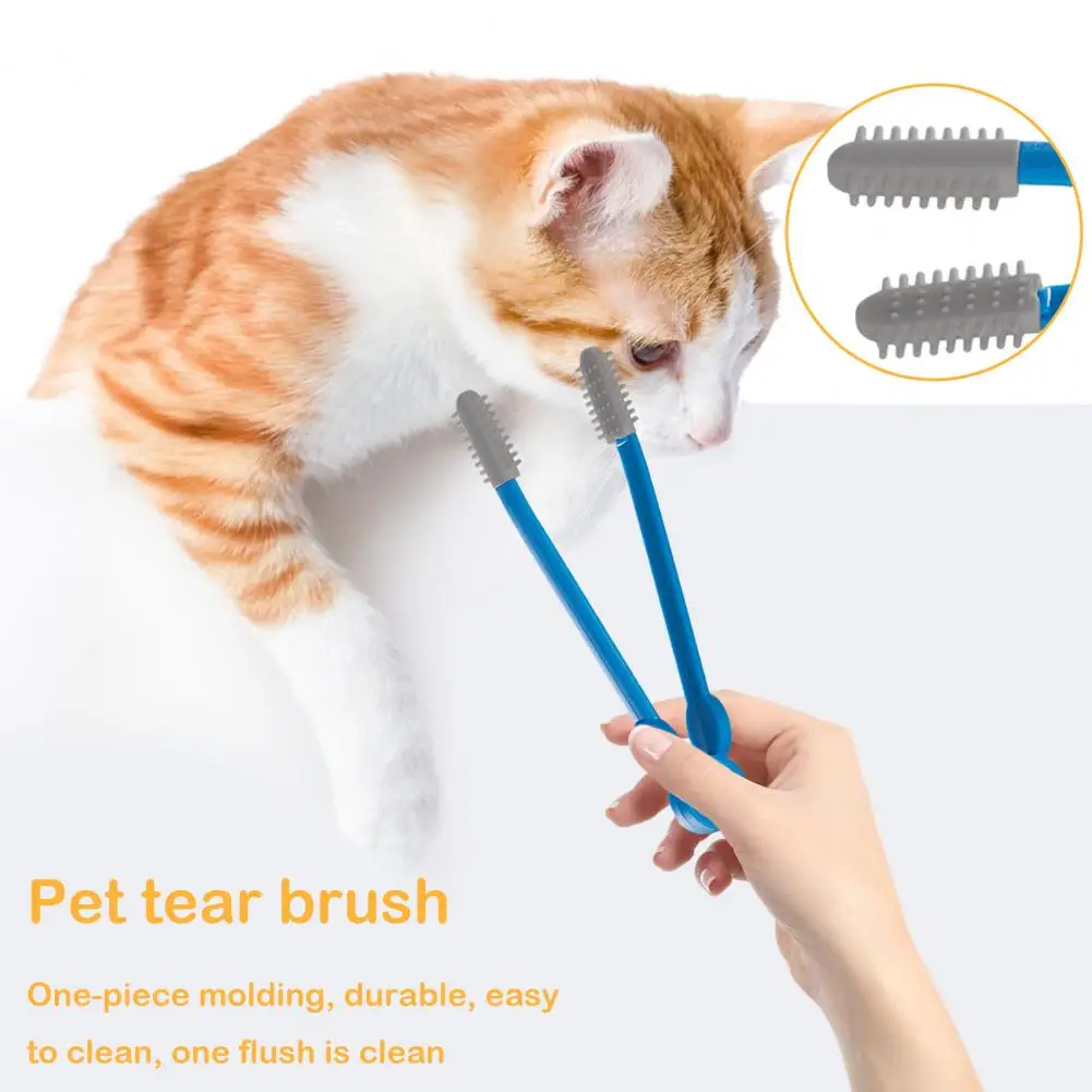 Pet Eye Tool Gentle Pet Tear Stain Remover Comb for Cat Dog Eyes Easy to Clean Grooming Tool for Small Pets Effective Eye Stain