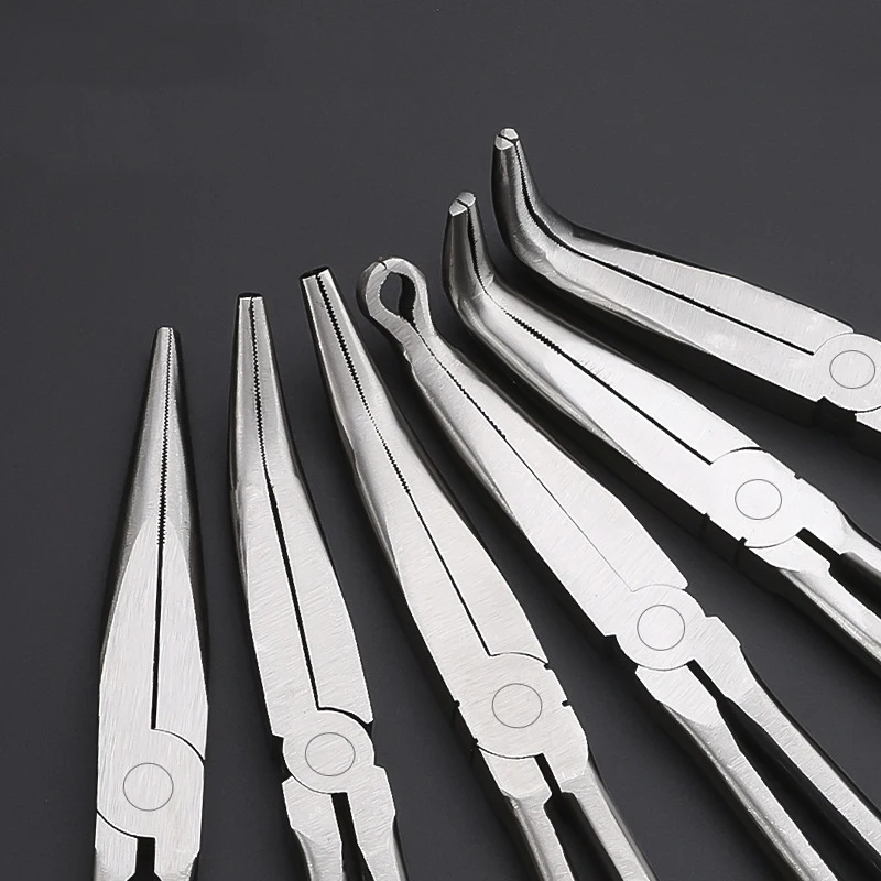 مقبض طويل بوتقة كماشة الكوارتز وعاء ذوبان الذهب لقط أداة طرف منحني 90 ° كماشة الزاوية اليمنى للرأس معدات المجوهرات الذهبية #2