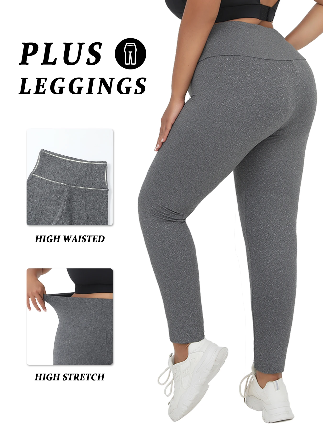 

Women's Super Soft Leggings High Waisted Tummy Control No See Through Workout Yoga Running Athletic Push Up Gym Fitness Leggings