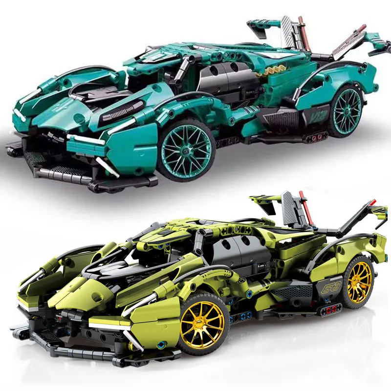 1:14 Technical V12 Sports Car OR APP Remote Control Motor Building Blocks Super Racing Vehicle Model Bricks Toy Children's Gifts