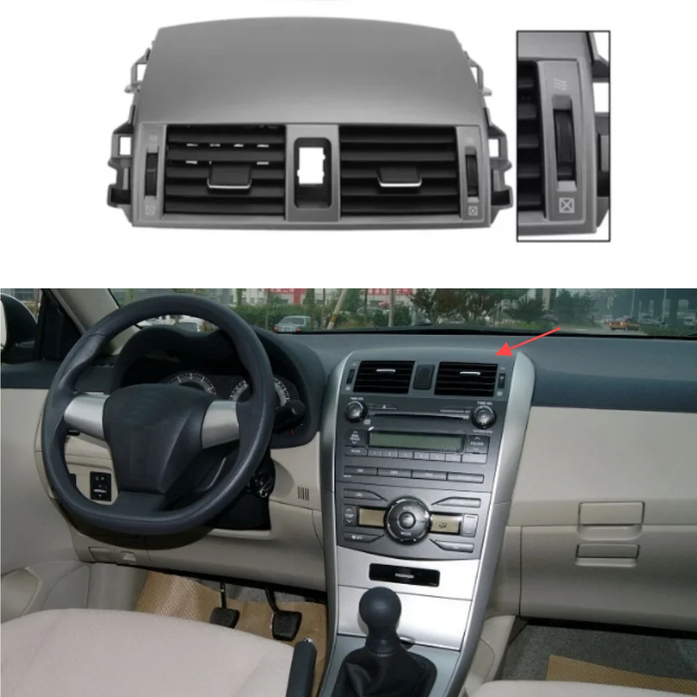 

Для Toyota Corolla 2008-2013 гг., центральная панель управления, панель регулировки вентиляционного отверстия кондиционера, 1 шт.