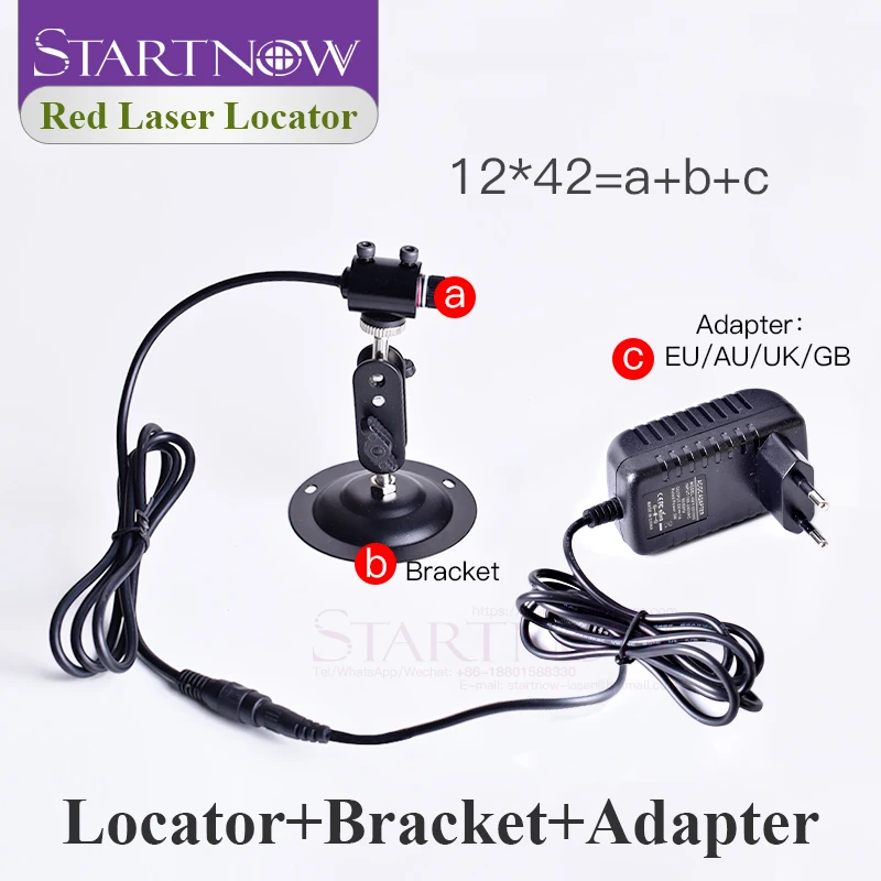 Set 12*42 635nm 10 mw Lijn Laser Rode Locator Laser Module Lijn Pointer Voor Borduurmachine Onderdelen stof CNC Snijden Klepstandsteller