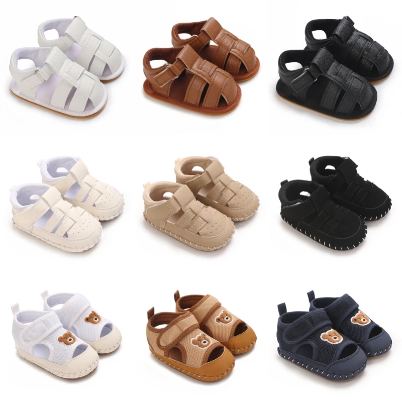Baby Boys Girls Bear Summer Sandals 0-18 Months Cute First Walker Classic Casual Comfortable Newborn