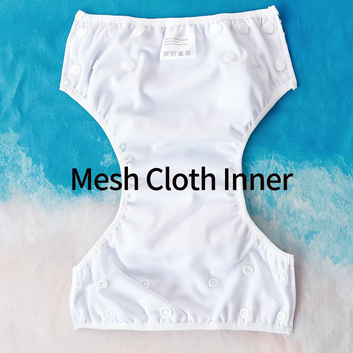 Elinfant 3 قطعة قماش شبكي حفاضات سباحة داخلية قابلة للغسل لحمام السباحة والشاطئ وسراويل تدريب سروال سباحة داخلي للأولاد والبنات 3-15 كجم