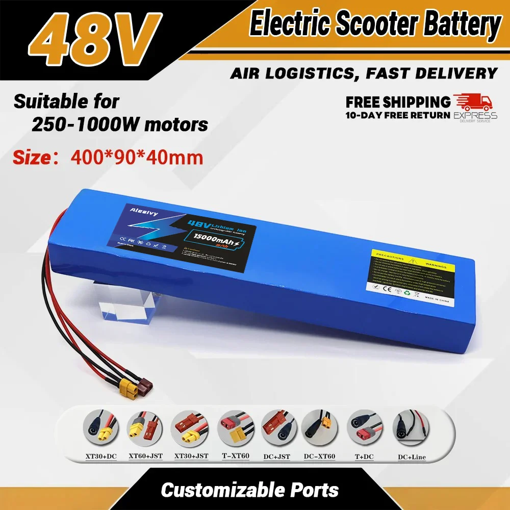 Battery Pack for Kugoo M4/M4Pro/M5/M5Pro Electric Scooter - 13S4P 48V 15Ah 1000watt 18650 Lithium ion