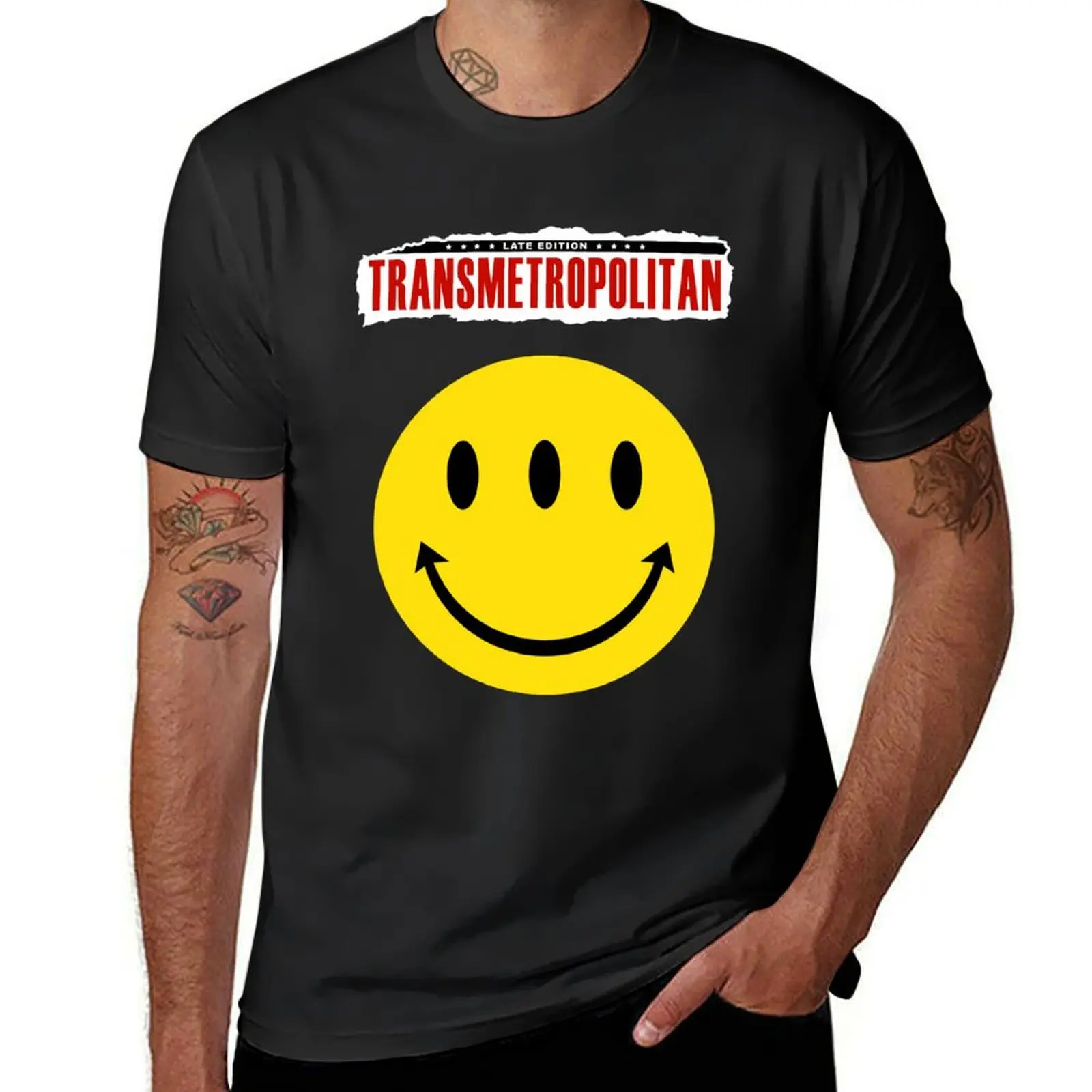 Transmetropolitan Smile Newspaper Headline T-Shirt cute clothes anime mens graphic t-shirts