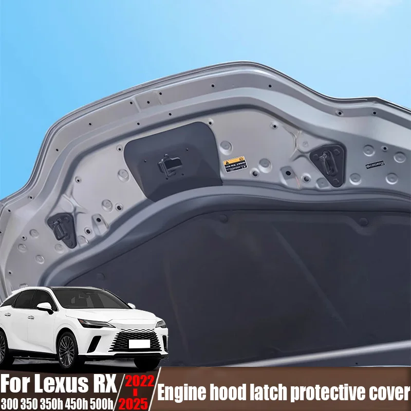 

ABS engine hood lock protection cover modified car interior decoration accessories For Lexus RX 300 350 350h 450h 500h 2022-2025