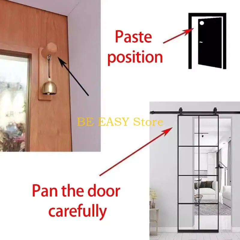 E28F Multipurpose Wooden Doorbell Decorative Entrance Door Alert For Apartment Wall