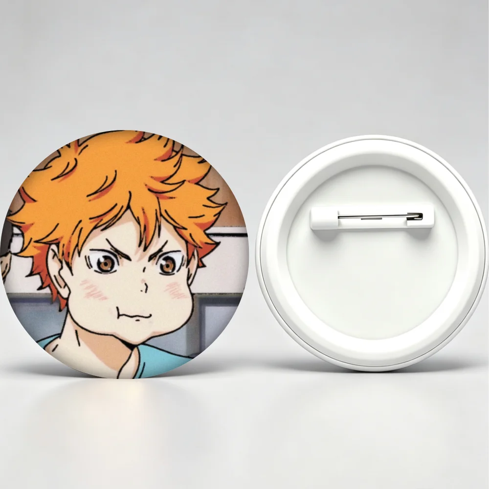 Anime Haikyuu Pins,Cartoon Figure Shoyo Hinata Badge,Handmade Brooches,Breastpin for Backpack Clothes Gifts