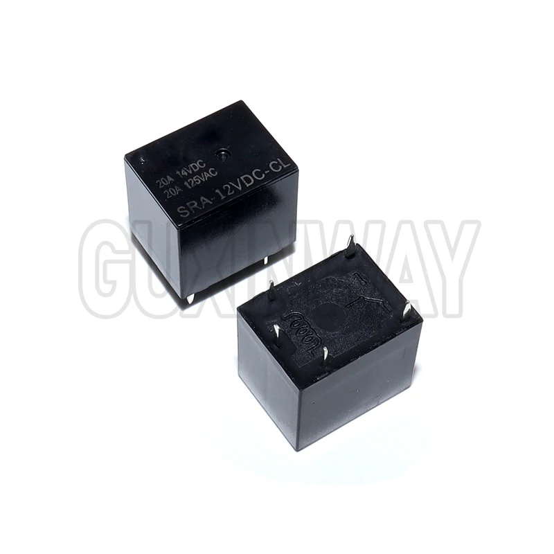 5PCS 전원 릴레이 SRA-05VDC-CL SRA-12VDC-CL SRA-24VDC-CL 5V 12V 24V 20A 5PIN