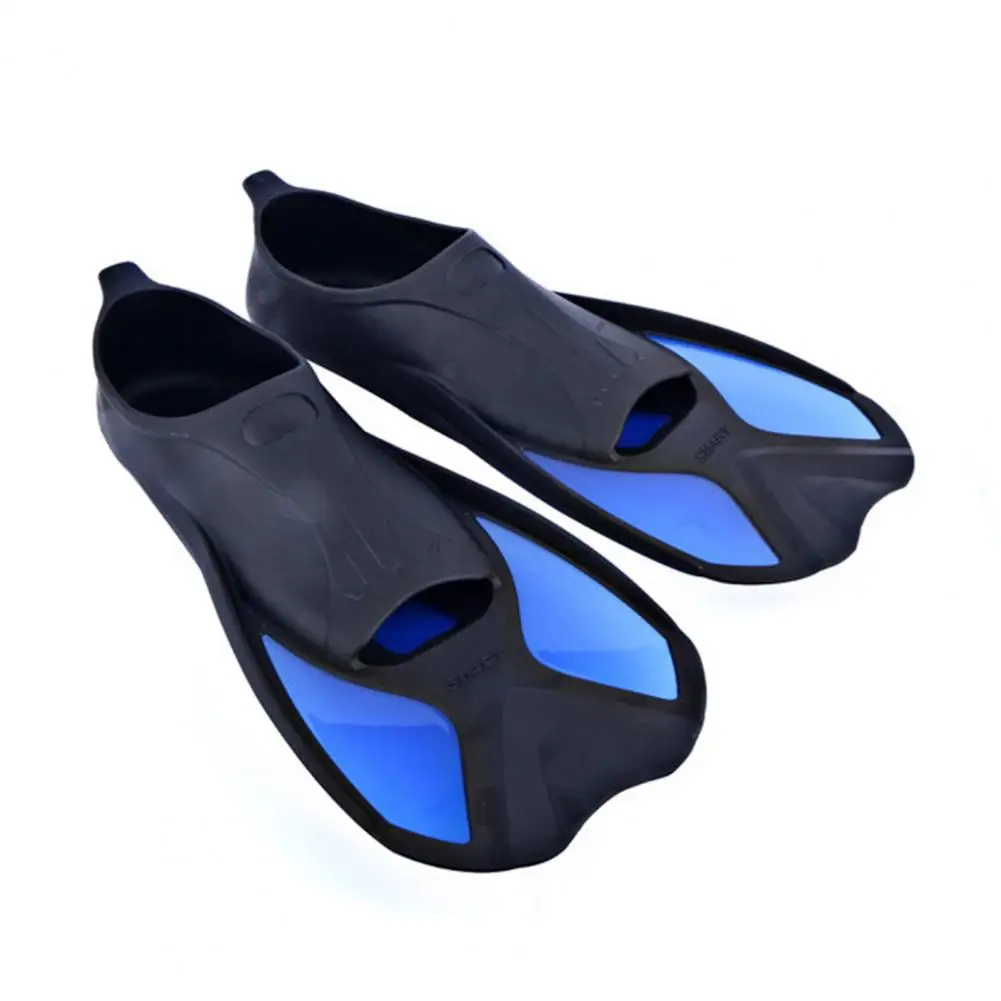 Diving Fins Swimming Flipper Swimming Training Fins Snorkeling Flippers Short Blade Flippers Leg Strength Building Swim Flippers