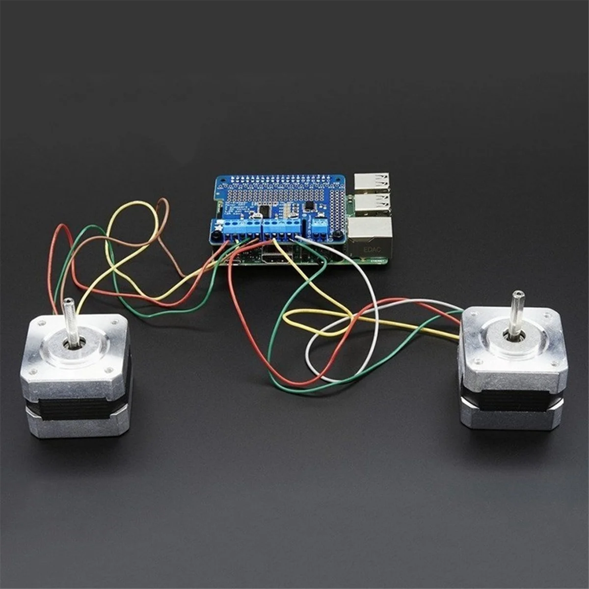 A56XQ ステッピングモーター HAT V0.2 + ロボット拡張ボードステッピング/モーター/サーボ Raspberry Pi 3B/3B+ 用