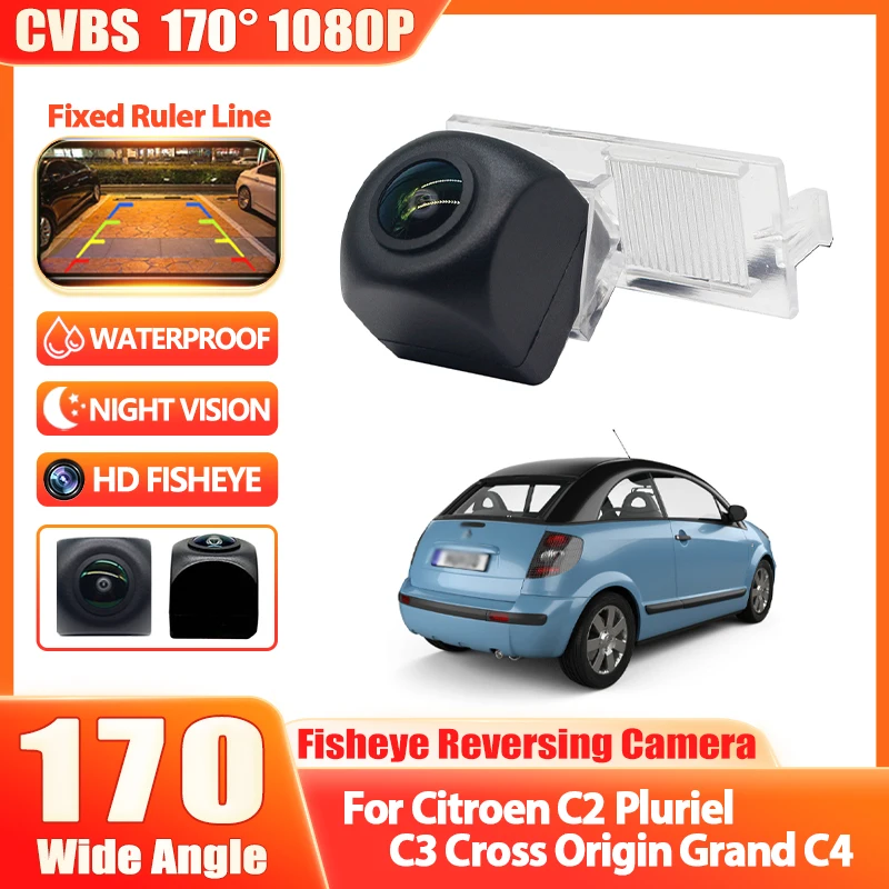 Parking Car Rear View Camera HD 1080P for Citroen C2 Pluriel C3 Cross Origin Grand C4 Picasso Lounge SpaceTourer Cactus Reverse