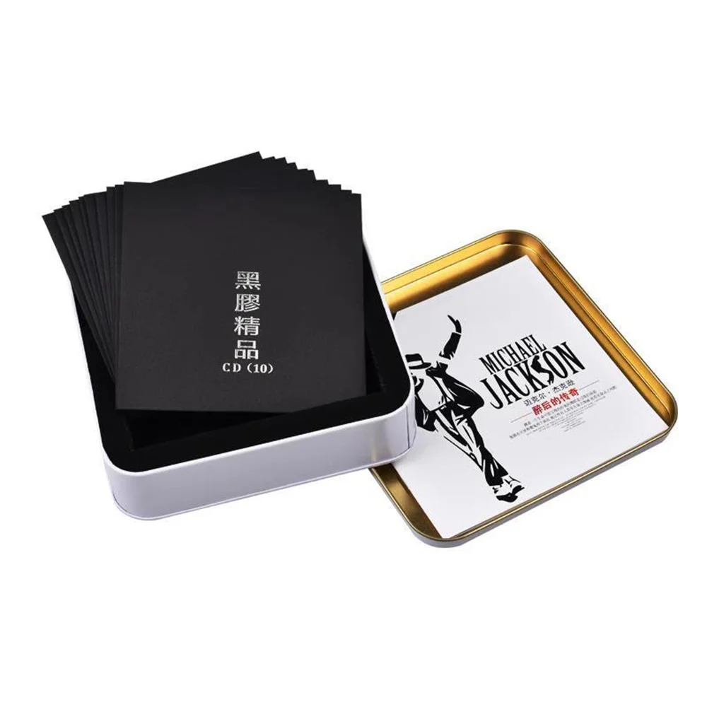 ألبوم مايكل جاكسون الأصلي للأغاني القديمة الكلاسيكية من أوروبا وأمريكا، قرص مضغوط مثبت على السيارة مع فينيل خالٍ من التشويه